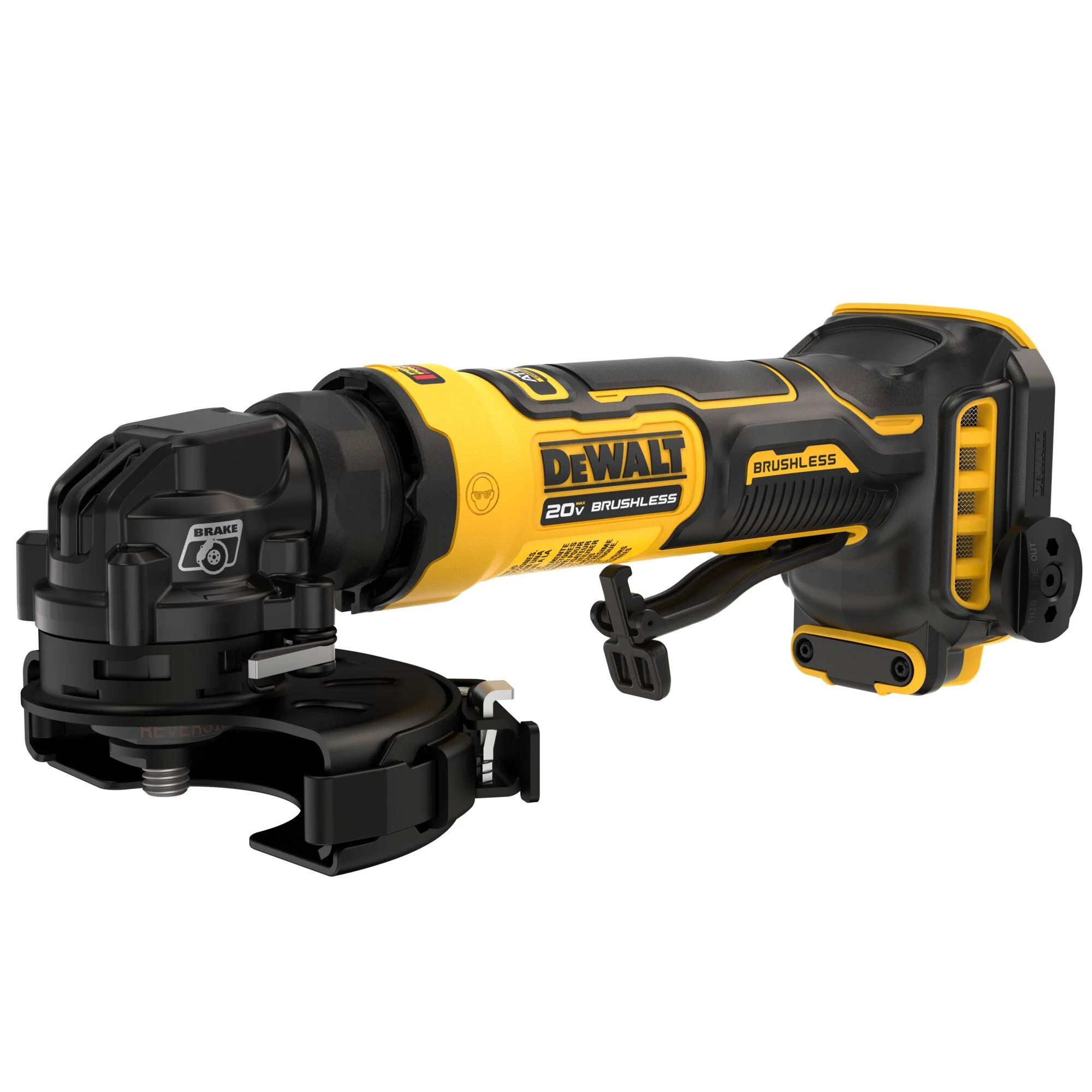 DEWALT DCG400B, 20V MAX* Cordless 4 in. Angle Grinder (Tool Only)