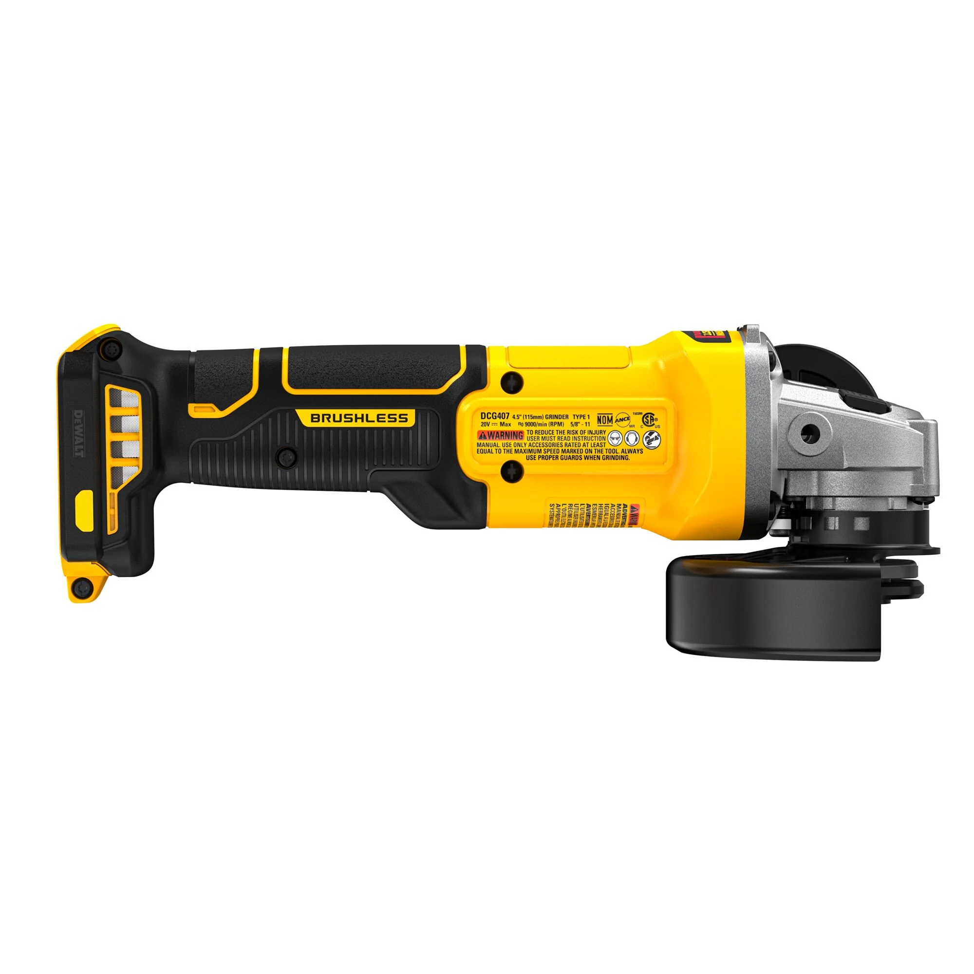 DEWALT DCG407B, 20V MAX* Cordless 4.5 in. Angle Grinder (Tool Only) - Image 3