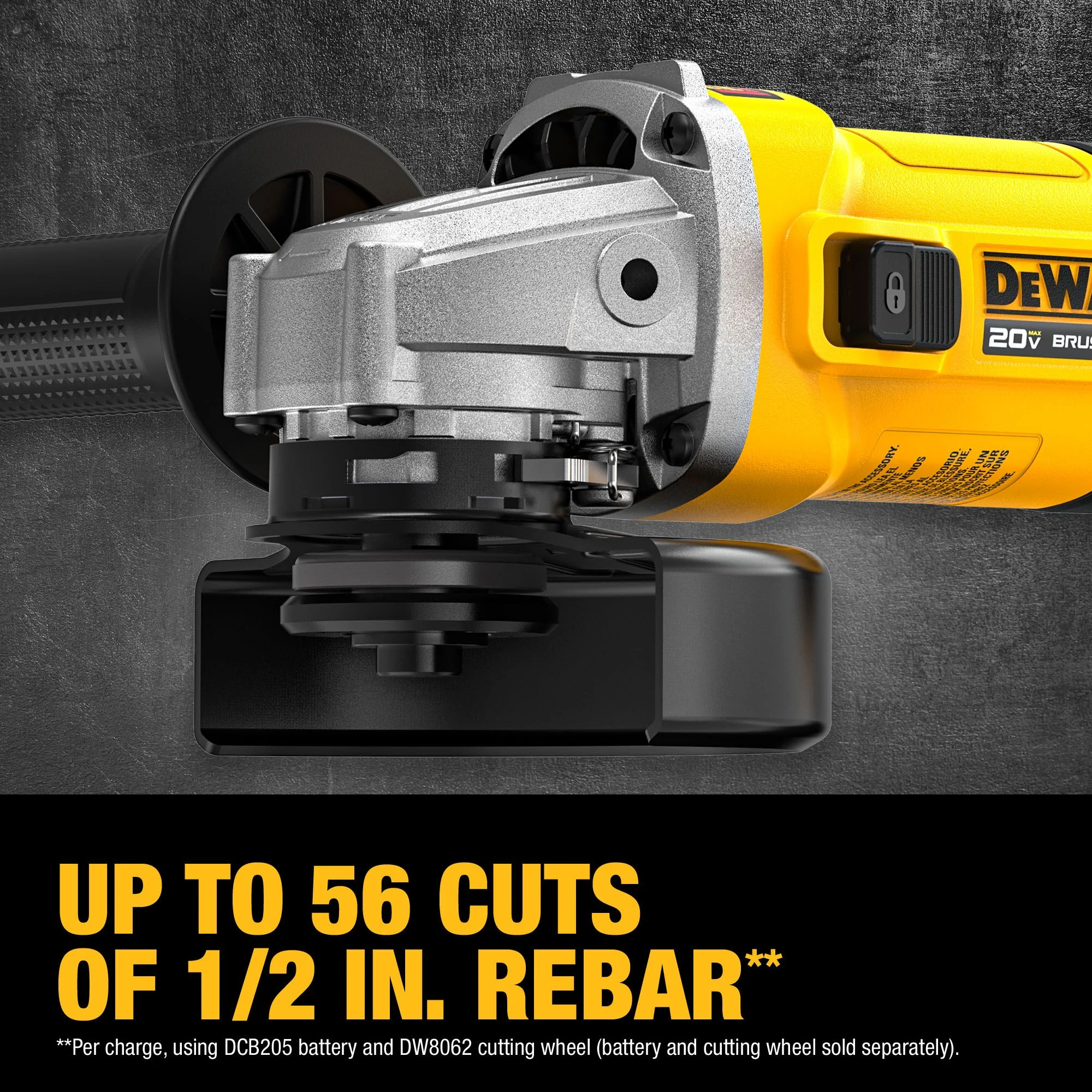 DEWALT DCG407B, 20V MAX* Cordless 4.5 in. Angle Grinder (Tool Only) - Image 6