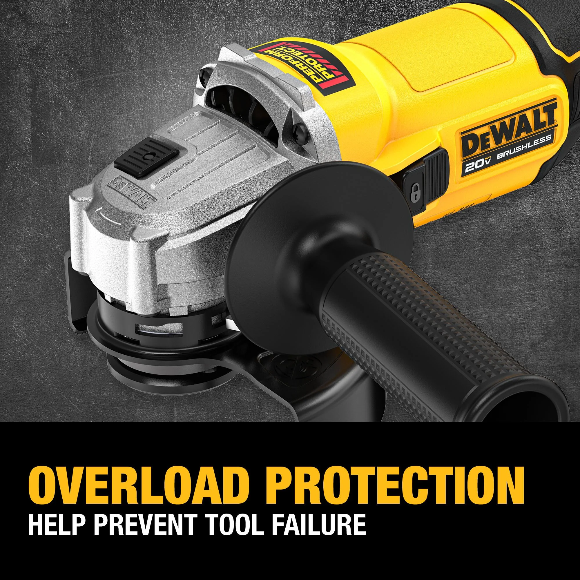 DEWALT DCG407B, 20V MAX* Cordless 4.5 in. Angle Grinder (Tool Only) - Image 7