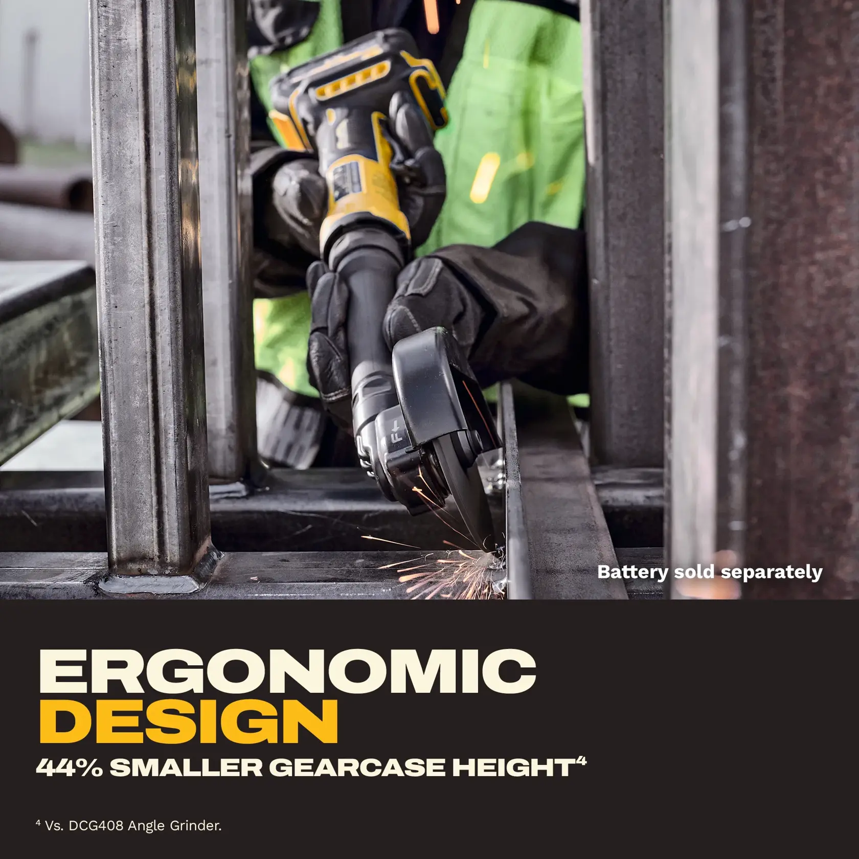 DEWALT DCG432XB, Atomic™ 20V MAX* 4 In. Extended Cut-Off Tool (Tool Only) - Image 6