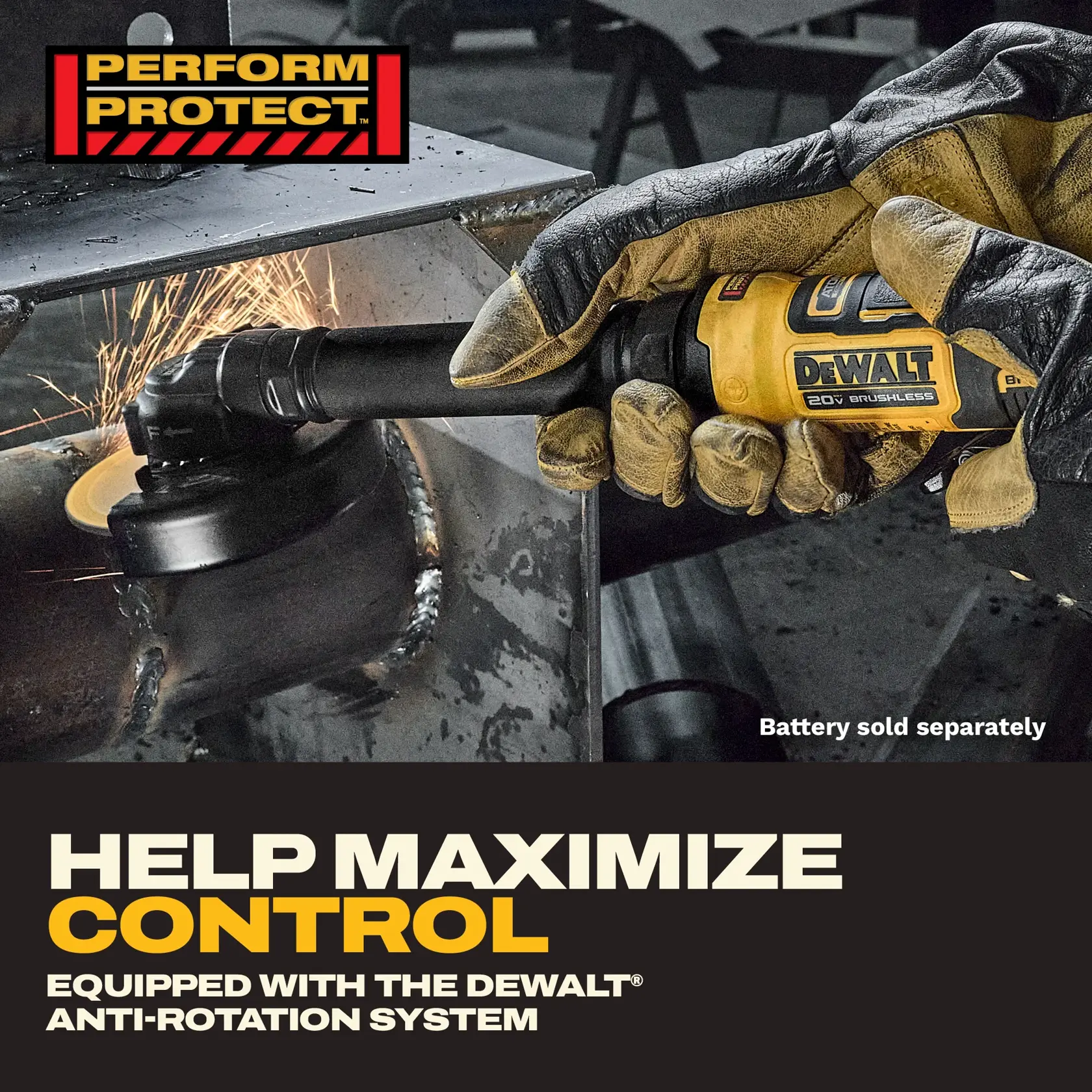 DEWALT DCG432XB, Atomic™ 20V MAX* 4 In. Extended Cut-Off Tool (Tool Only) - Image 7