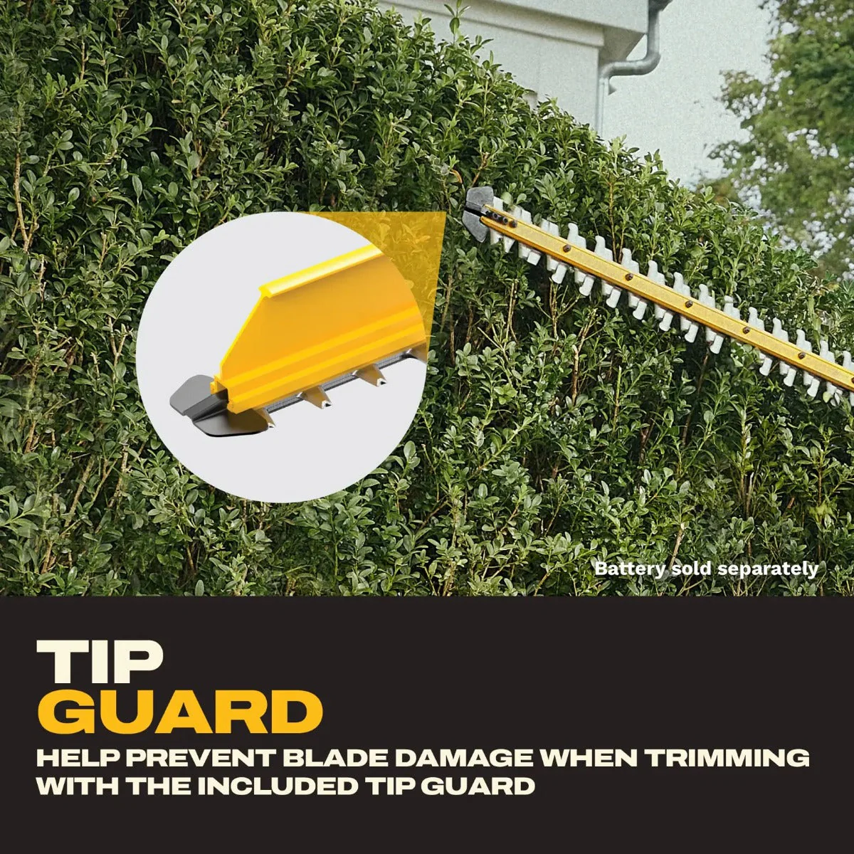 DEWALT DCHT826B, 20V MAX* XR® 24 in. Brushless Cordless Hedge Trimmer (Tool Only) - Image 6