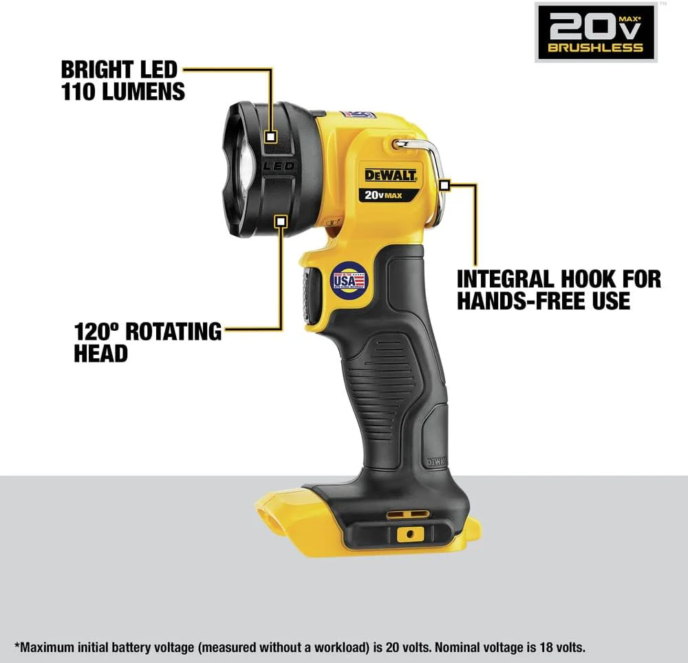 DEWALT DCK449P2, 20V Max XR 4 Tool Combo Kit (5.0AH) - Image 6