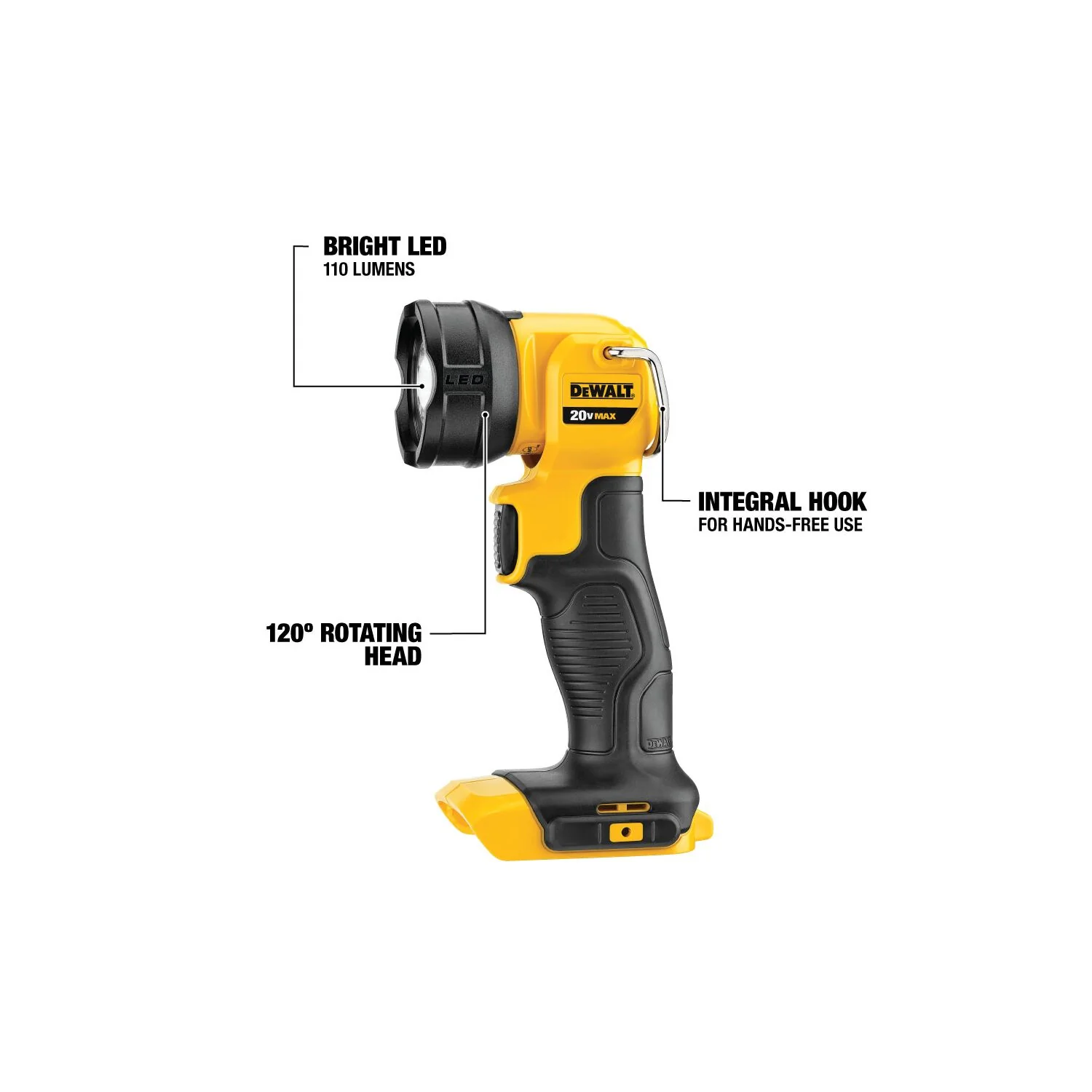 DEWALT DCL040, 20V MAX LED FLASHLIGHT - Image 3