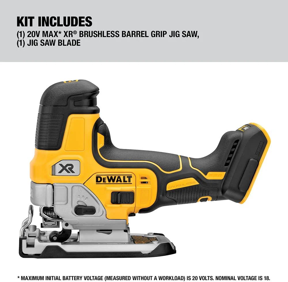 DEWALT DCS335B, 20V MAX XR BARREL-GRIP JIG SAW (Tool Only) - Image 4
