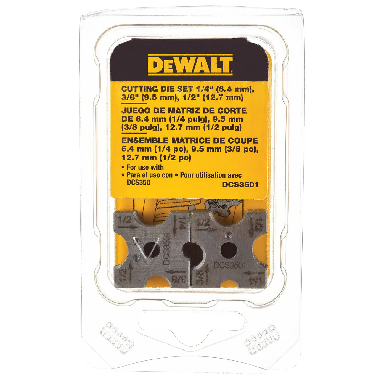 DEWALT DCS3501, Replacement Die For Dcs350 (1/4", 3/8", 3/8", 1/2") - Image 3