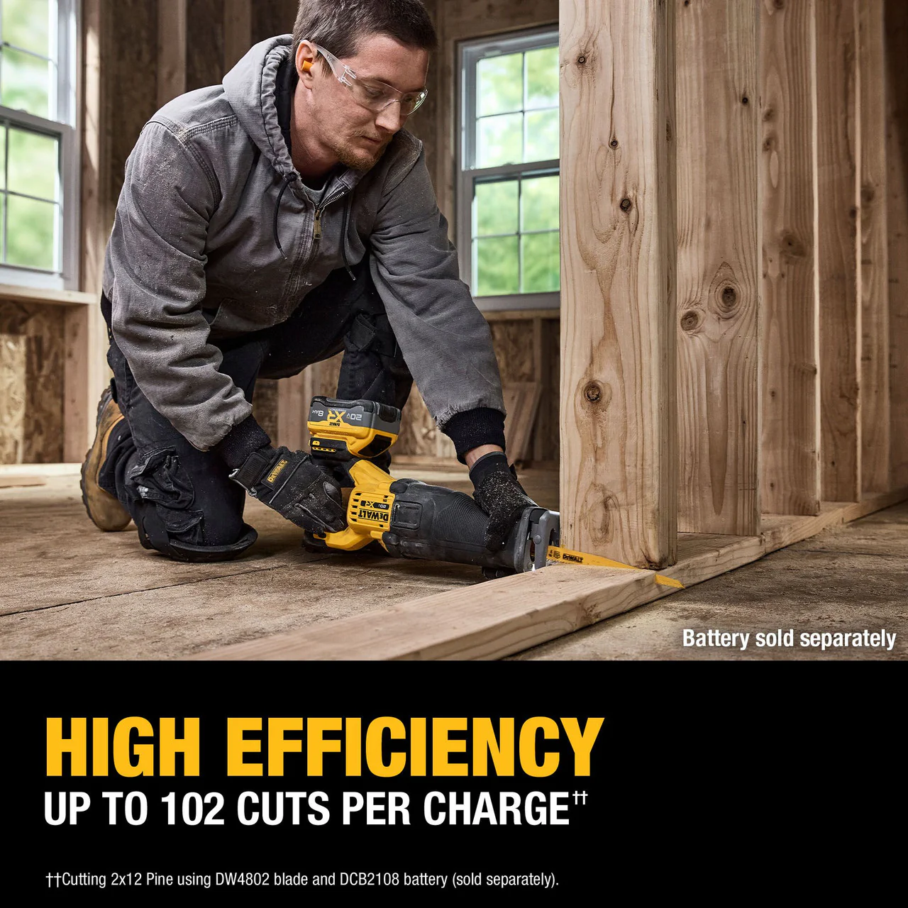 DEWALT DCS384B, 20V MAX* XR® BRUSHLESS CORDLESS RECIPROCATING SAW (TOOL ONLY) - Image 5