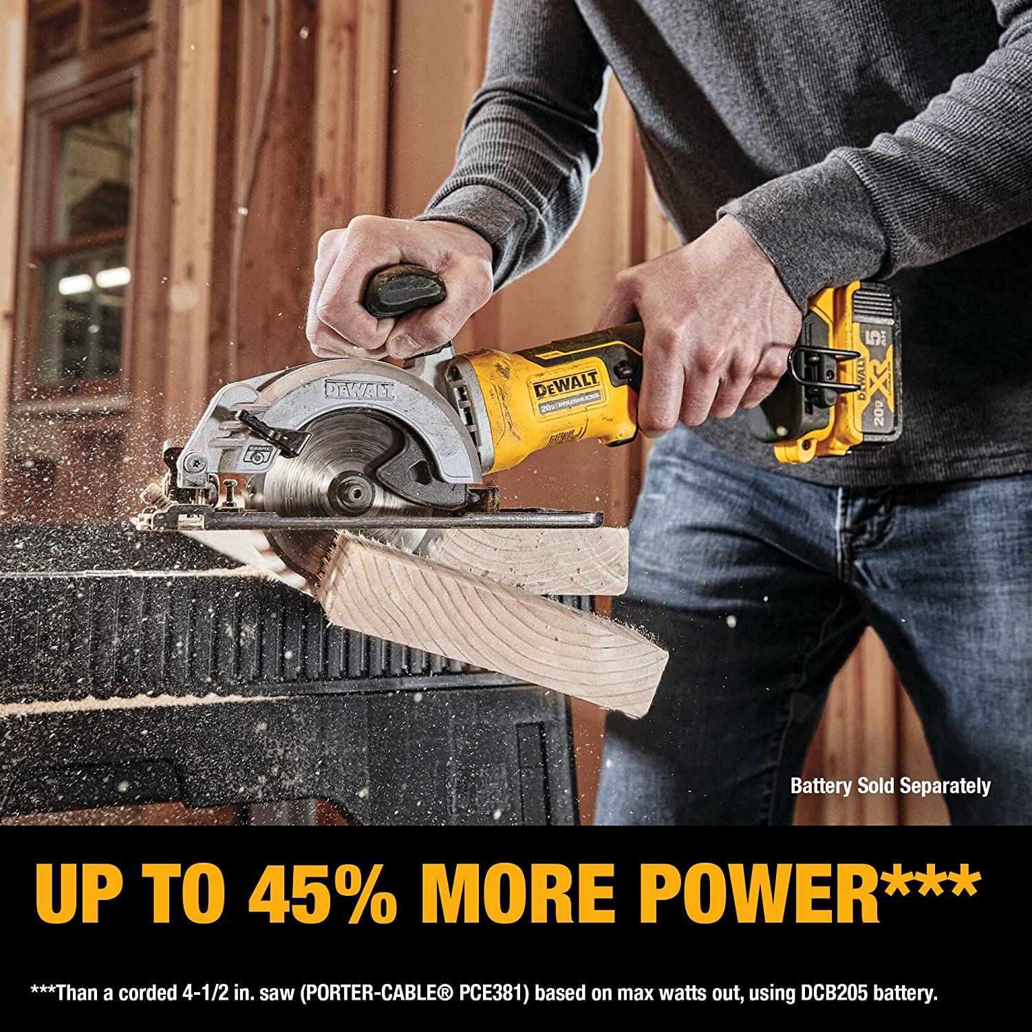 DEWALT DCS571B, ATOMIC 20V MAX BRUSHLESS 4-1/2'' Circular Saw (Tool Only) - Image 5
