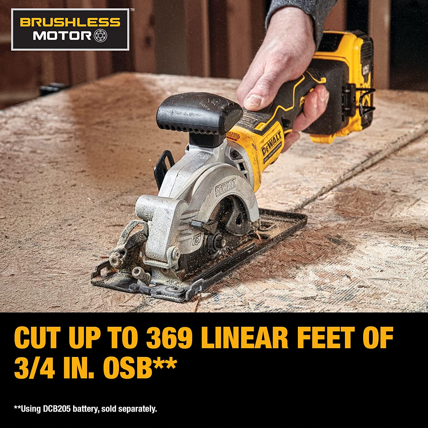 DEWALT DCS571B, ATOMIC 20V MAX BRUSHLESS 4-1/2'' Circular Saw (Tool Only) - Image 6