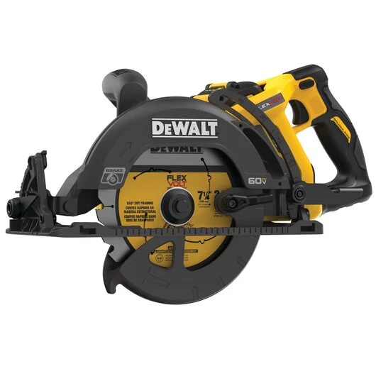 DEWALT DCS577X1, 60V MAX FLEXVOLT 7-1/4'' Worm Drive Circular Saw Kit (9.0 Ah) - Image 5
