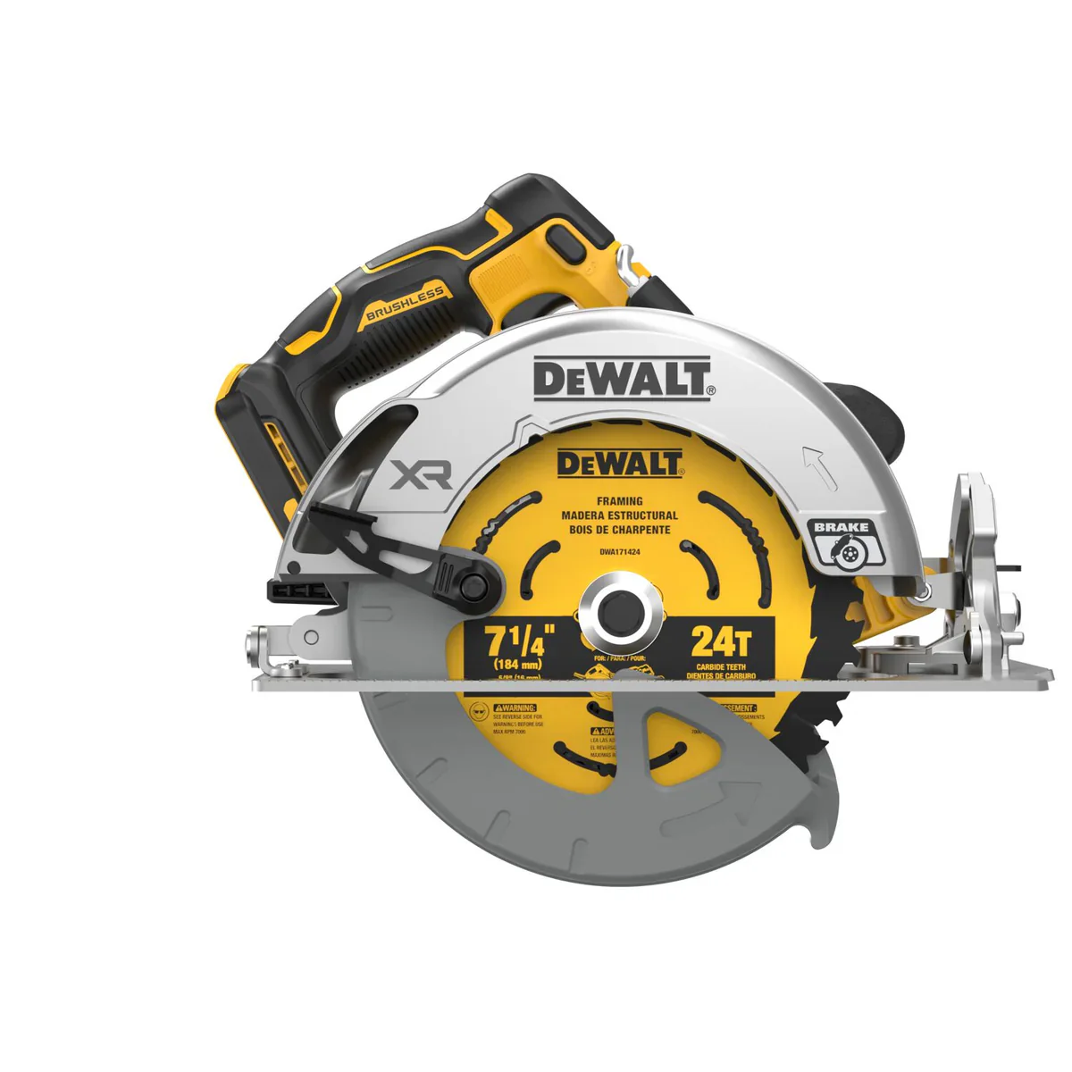 DEWALT DCS590B, 20V MAX* XR® BRUSHLESS CORDLESS 7-1/4 IN. CIRCULAR SAW (TOOL ONLY) - Image 2