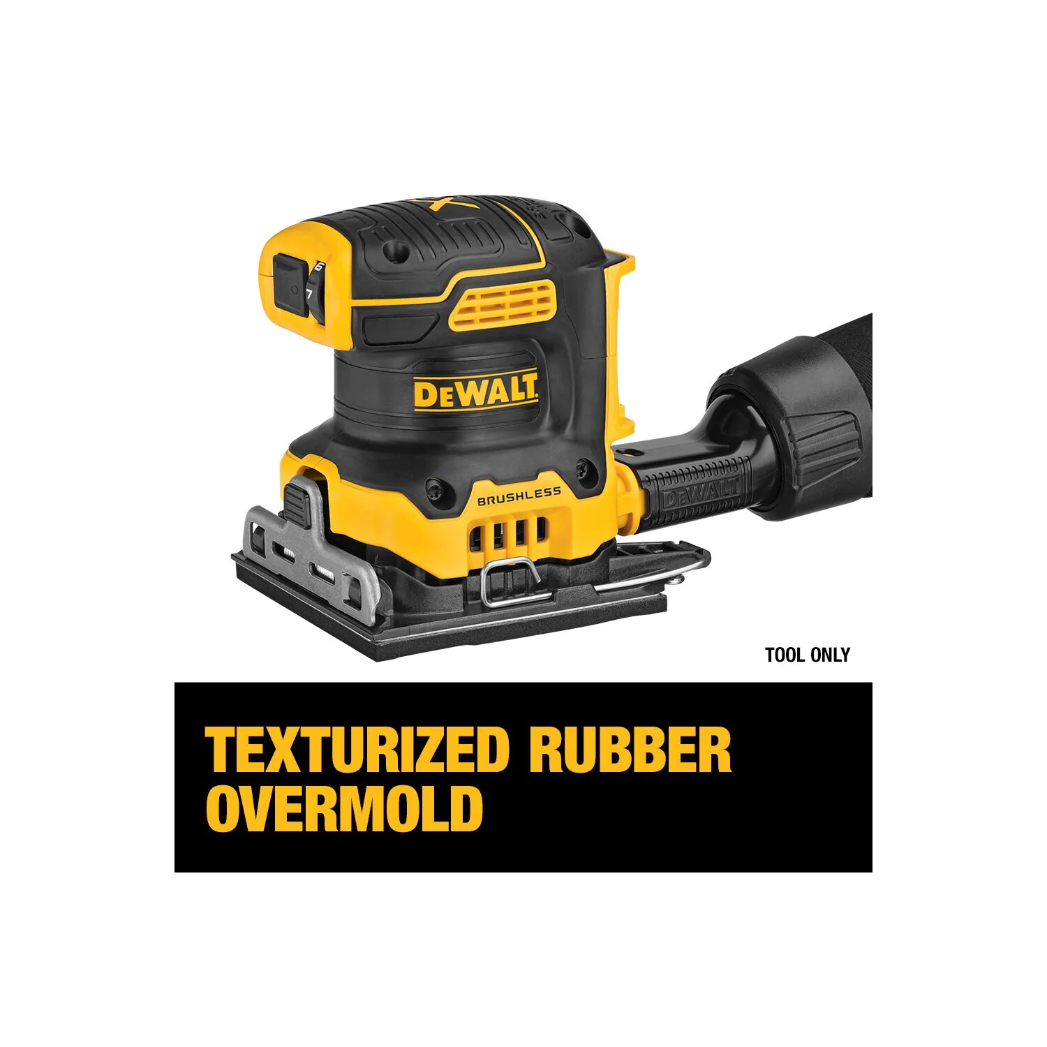 DEWALT DCW200B, 20V MAX XR Brushless 1/4 Sheet Variable Speed Sander (Tool Only) - Image 6