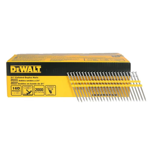 DEWALT DN350, 21 Degree Collated 16D Duplex Nails (2000/box) - Image 2