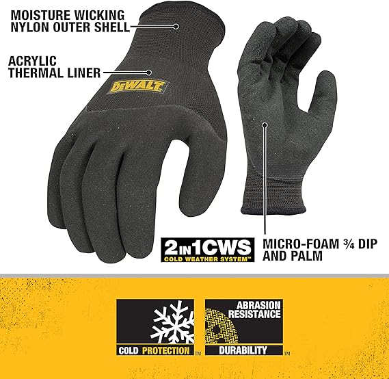 DEWALT DPG737-XL, Dewalt Thermal Insulated Grip Glove 2 In 1 Design (XL) - Image 2