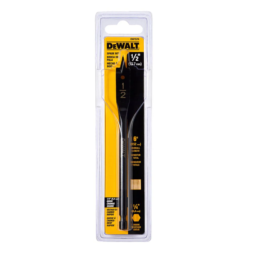 DEWALT DW1573, 7/16'' X 6'' Spade Bit - Image 2
