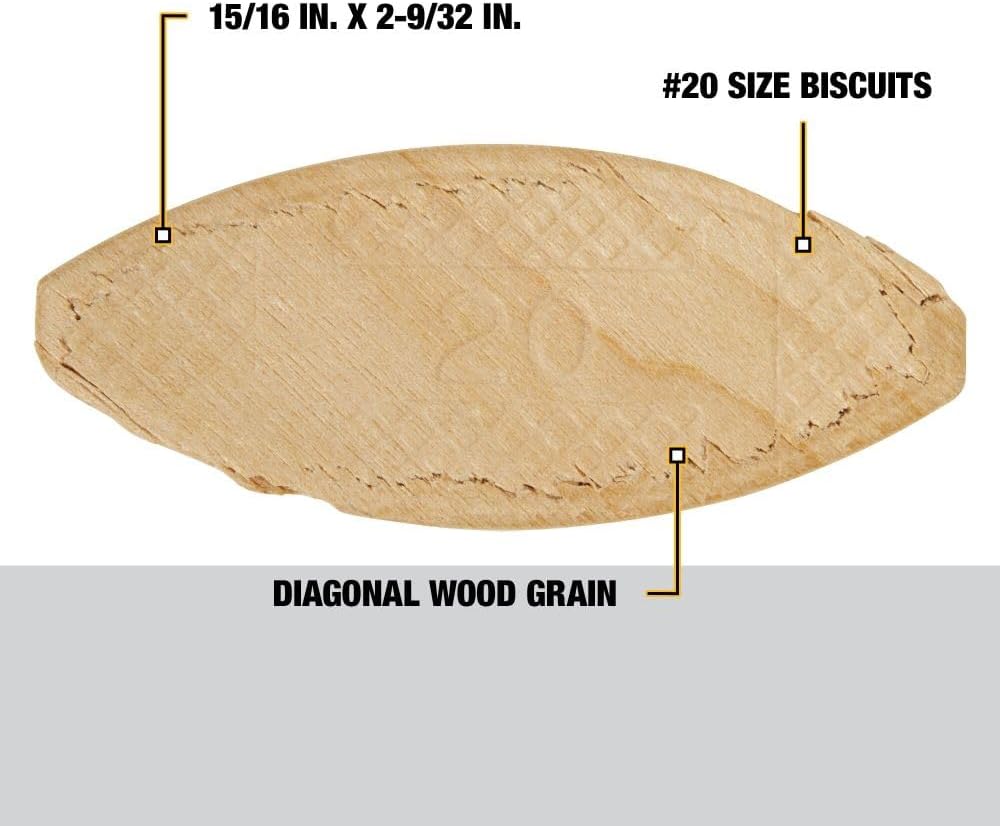 DEWALT DW6825, Tube Biscuits Size 20 (100/Jar) - Image 3