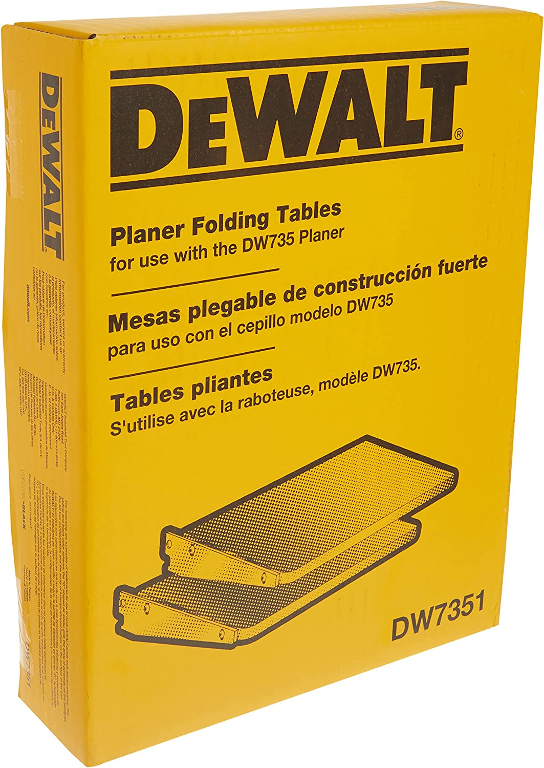 DEWALT DW7351, 13'' Folding Tables for DW735 Planer - Image 3