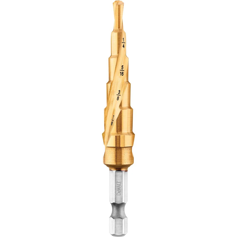DEWALT DWA1784IR, 3/16'' - 1/2'' IMPACT READY Step Drill Bit