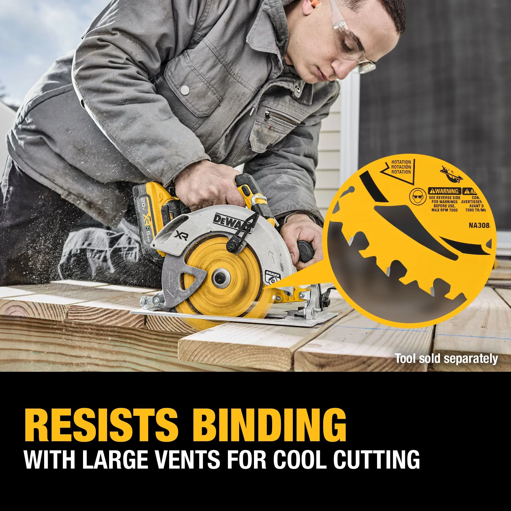 DEWALT DWA271460B10, 7-1/4 in. 60T Circular Saw Blade - Image 5