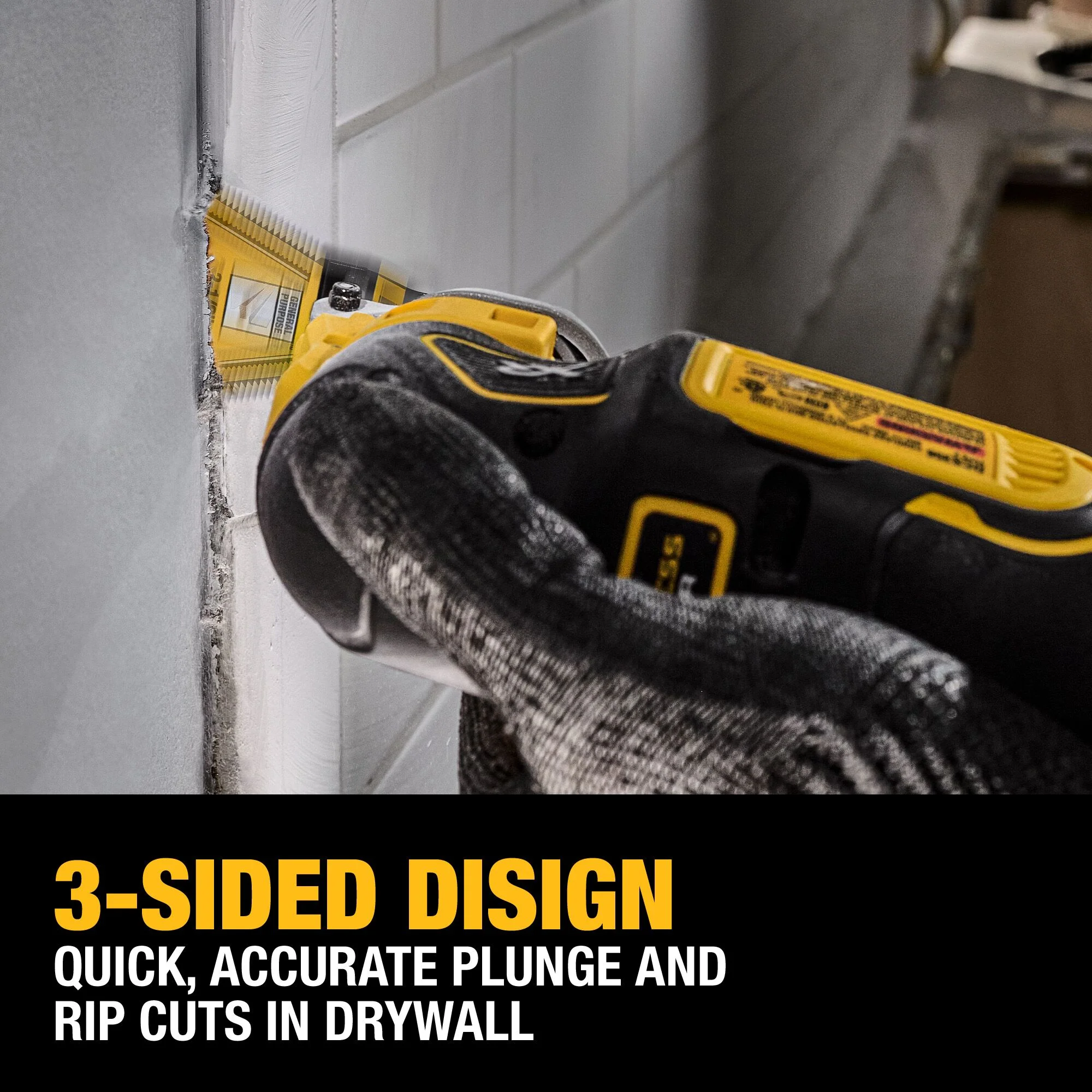 DEWALT DWA4283-3, General Purpose 3-Sided Oscillating Blade - Image 2