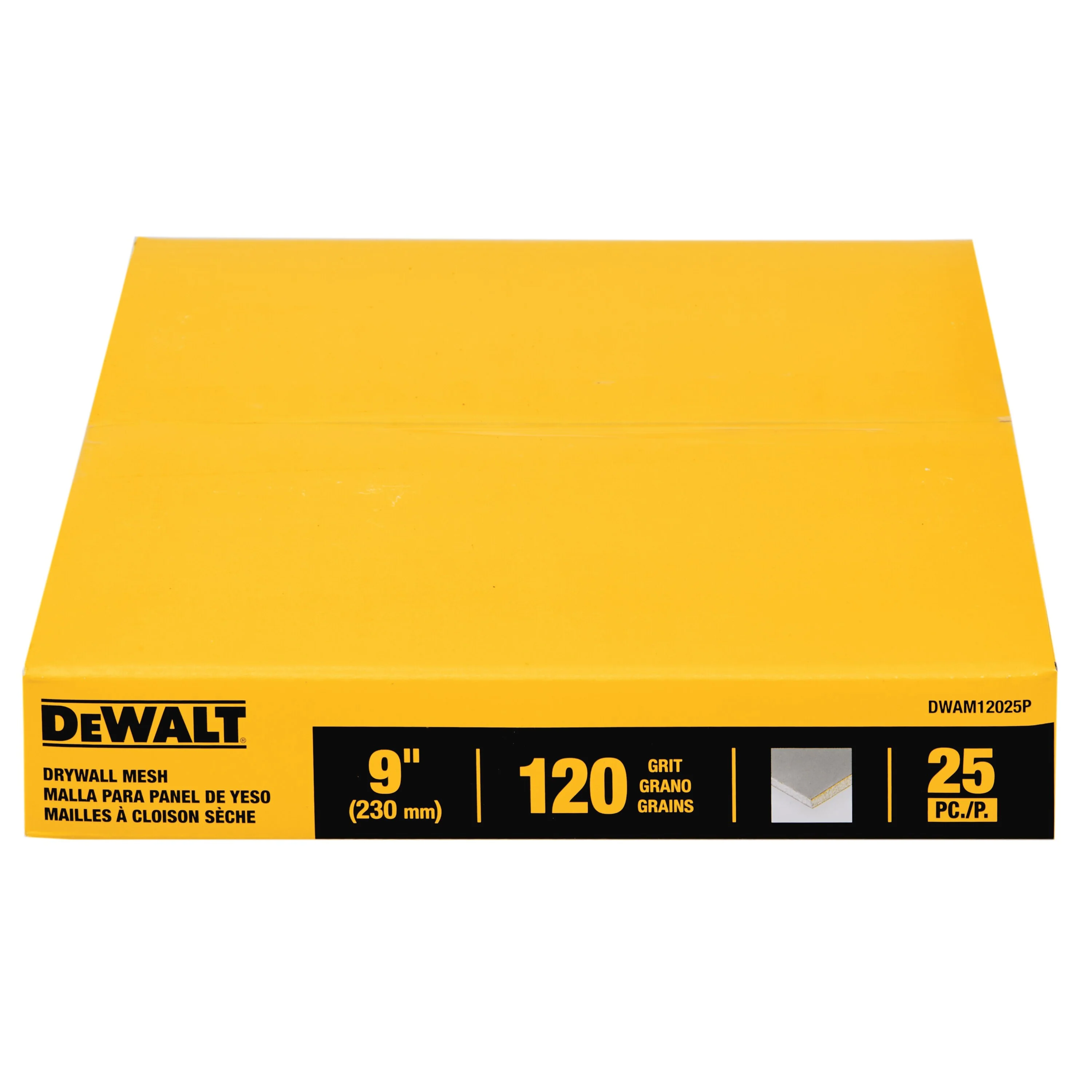 DEWALT DWAM12025P, 9'' Drywall Mesh 120 grit (25/pkg)