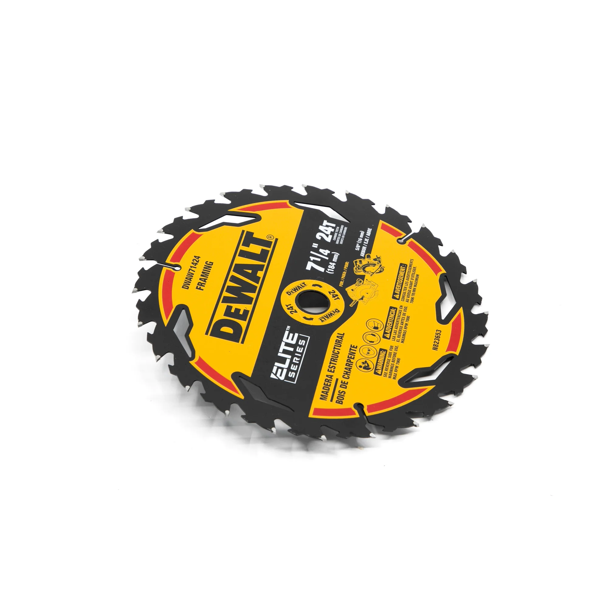 DEWALT DWAW71424, DEWALT ELITE SERIES™ 7-1/4" Circular Saw Blade 24 Tooth - Image 2