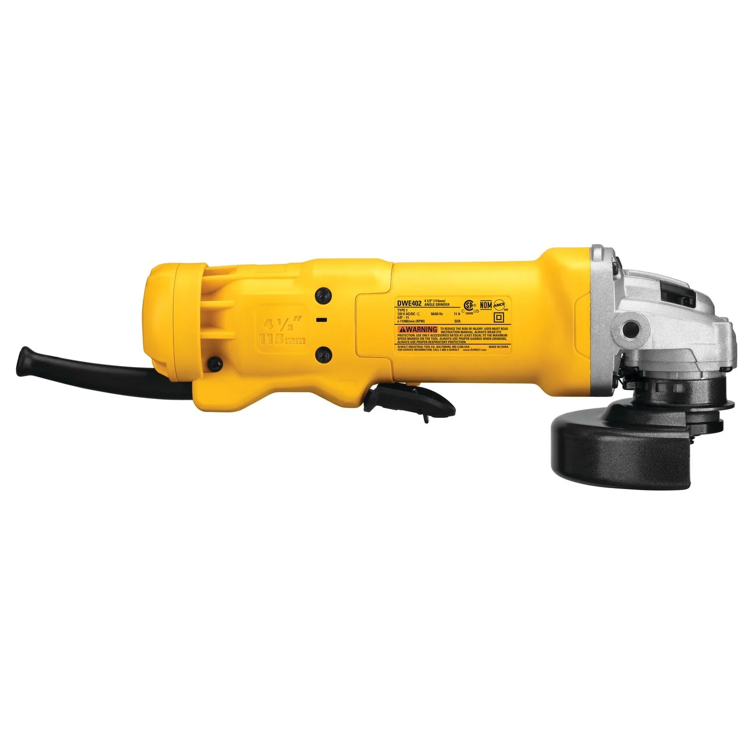 DEWALT DWE402, 4-1/2'' (115mm) Small Angle Grinder - Image 3