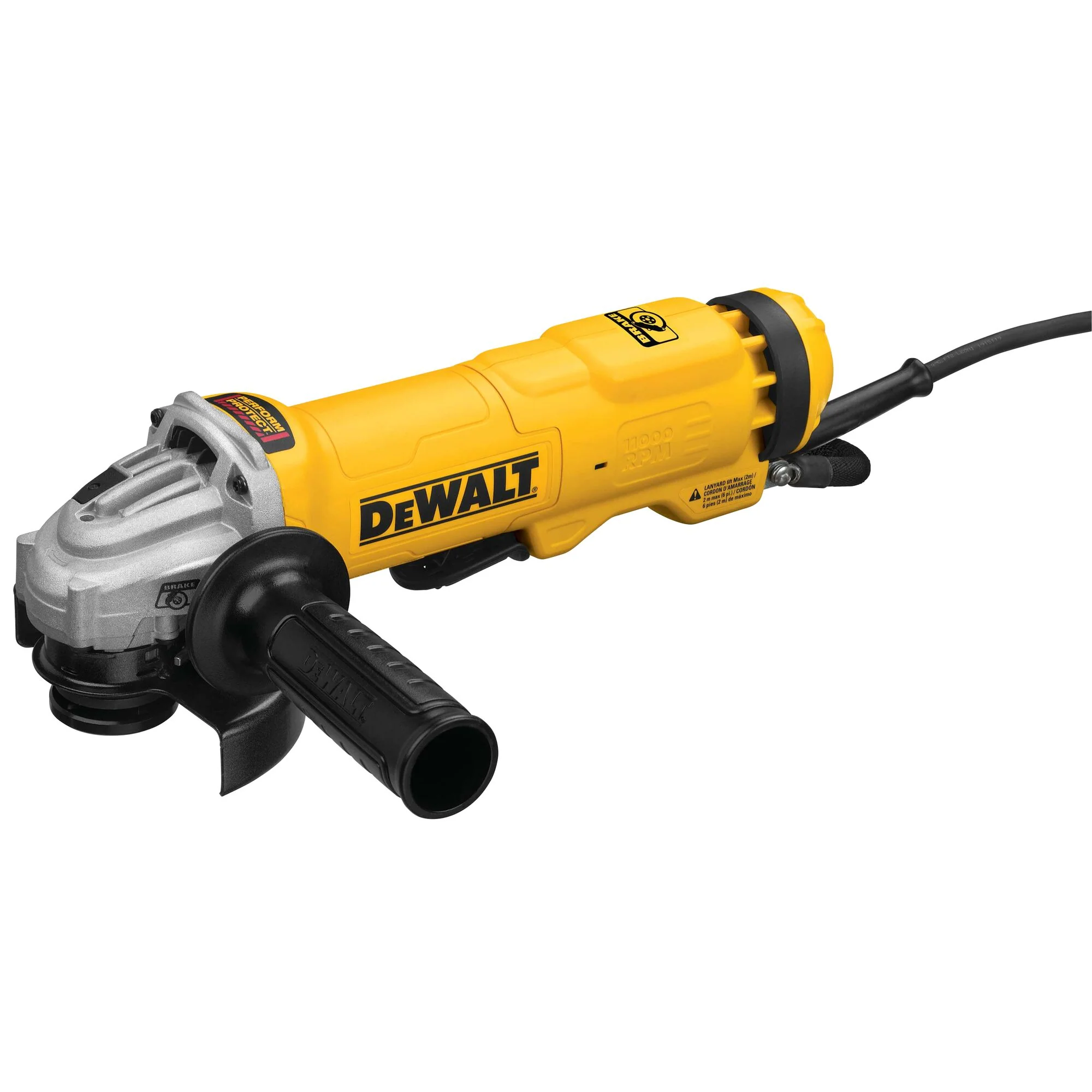 DEWALT DWE4224, 4.5'' Small Angle Slide Switch Grinder with Brake - Image 4