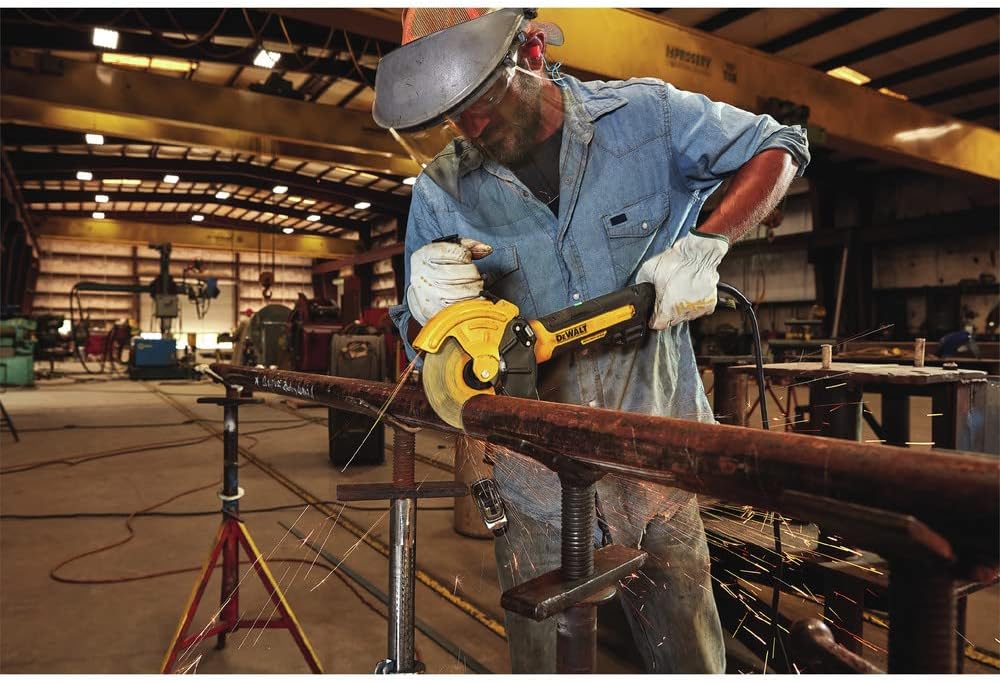 DEWALT DWE46266N,  5 in. / 6 in. Brushless Small Angle Grinder, Rat Tail, with Adjustable Cut-Off Guard, Kickback Brake, No Lock - Image 4