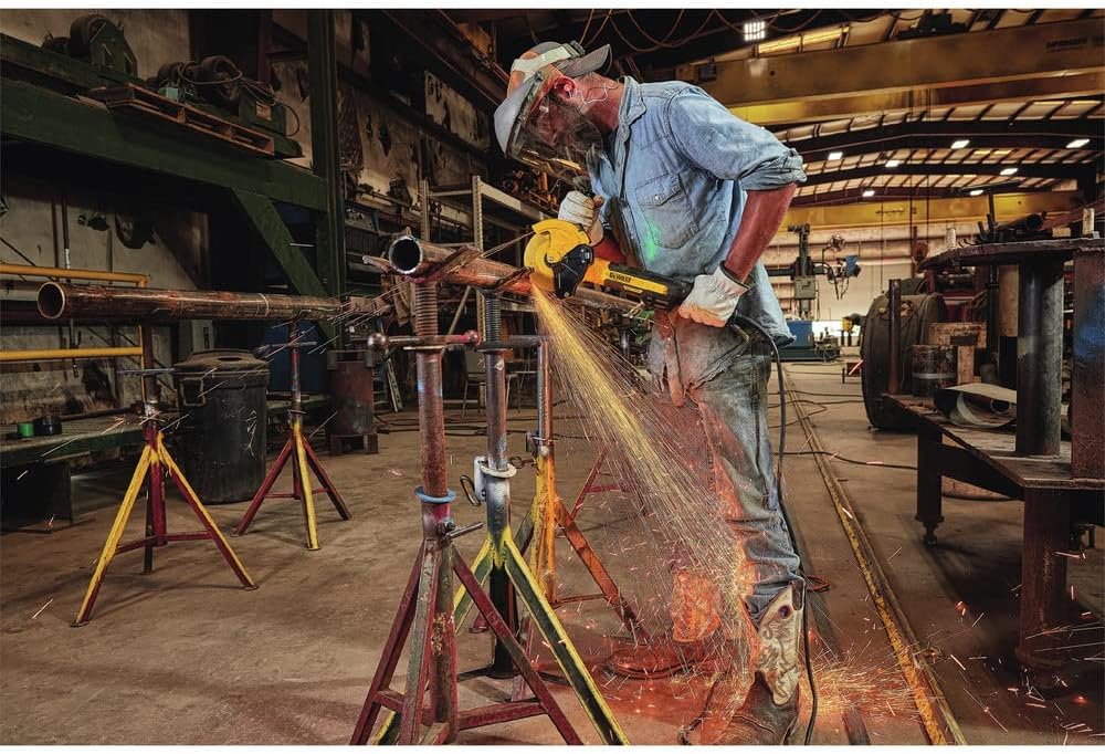 DEWALT DWE46266N,  5 in. / 6 in. Brushless Small Angle Grinder, Rat Tail, with Adjustable Cut-Off Guard, Kickback Brake, No Lock - Image 7