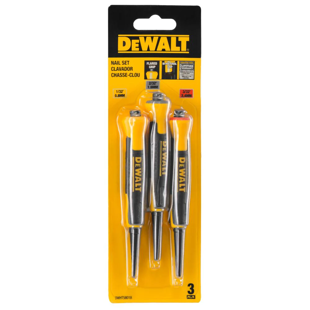 DEWALT DWHT58018, 1/32'', 2/32'', 3/32'' BI-MATERIAL NAIL SETS - Image 3
