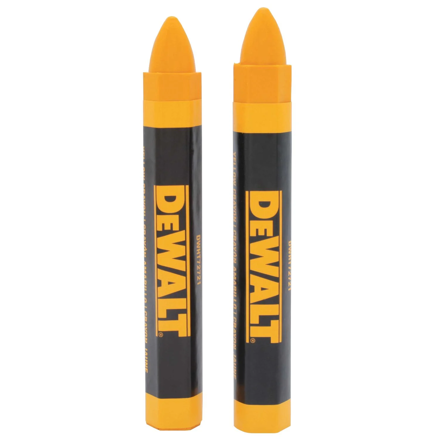 DEWALT DWHT72721, Yellow Lumber Marking Crayon (2/pkg) - Image 2