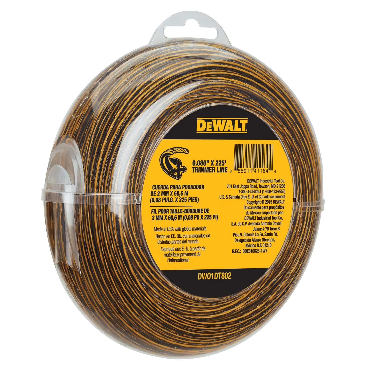 DEWALT DWO1DT802, 0.080 in x 225 ft Trimmer Line - Image 2