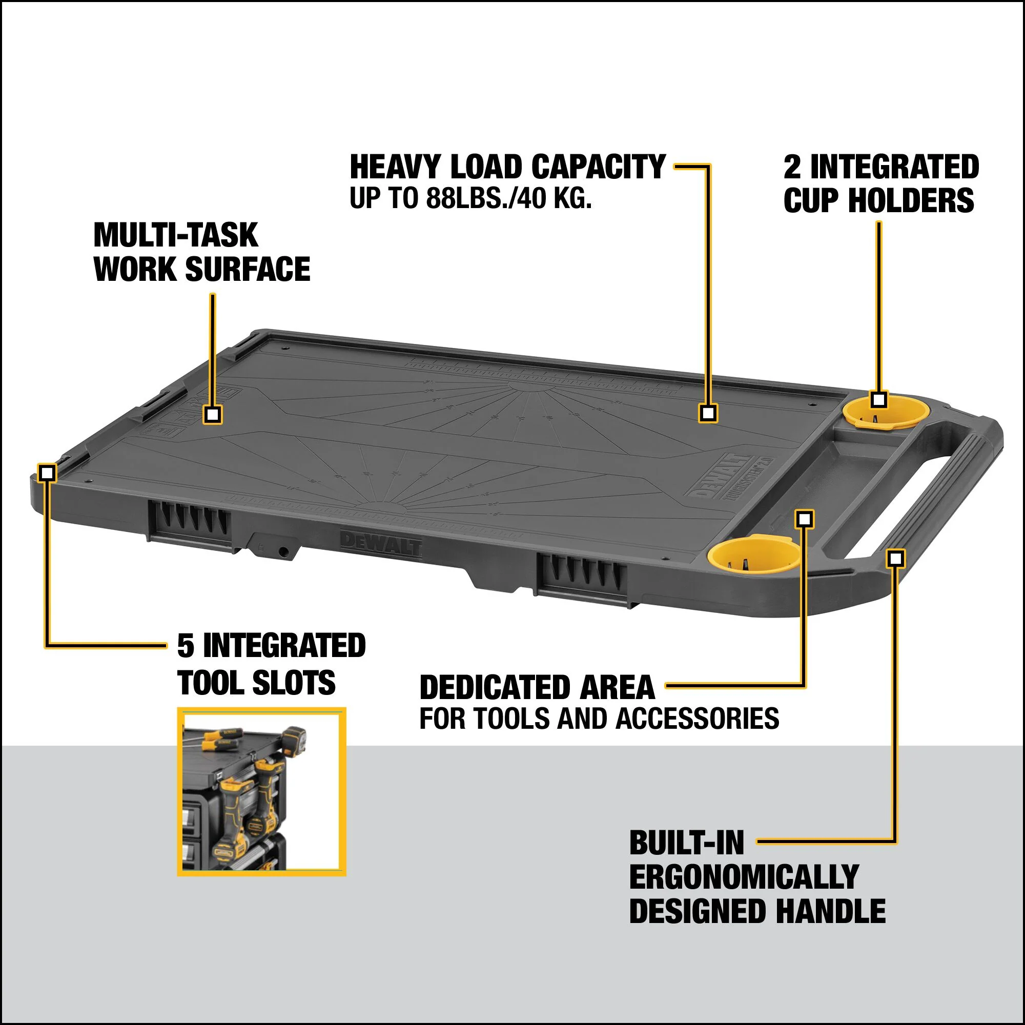 DEWALT DWST08550, TOUGHSYSTEM 2.0 DXL 30in. Worktop - Image 5