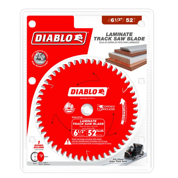 Diablo D0652TSL, 6-1/2" 52-Teeth Track Saw Blade for Laminate - Image 2