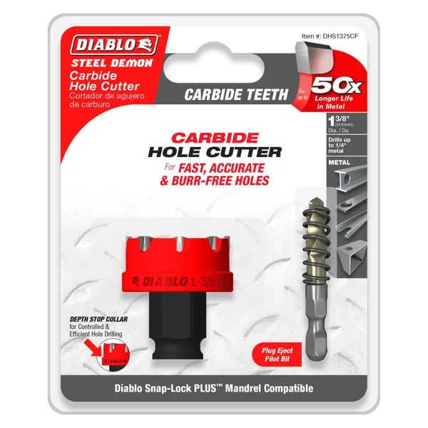 Diablo DHS1375CF, Steel Demon™ Carbide Teeth Hole Cutter 1-3/8" - Image 2