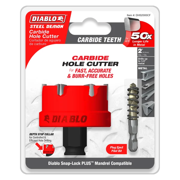 Diablo DHS2000CF, Steel Demon™ Carbide Teeth Hole Cutter 2" - Image 2