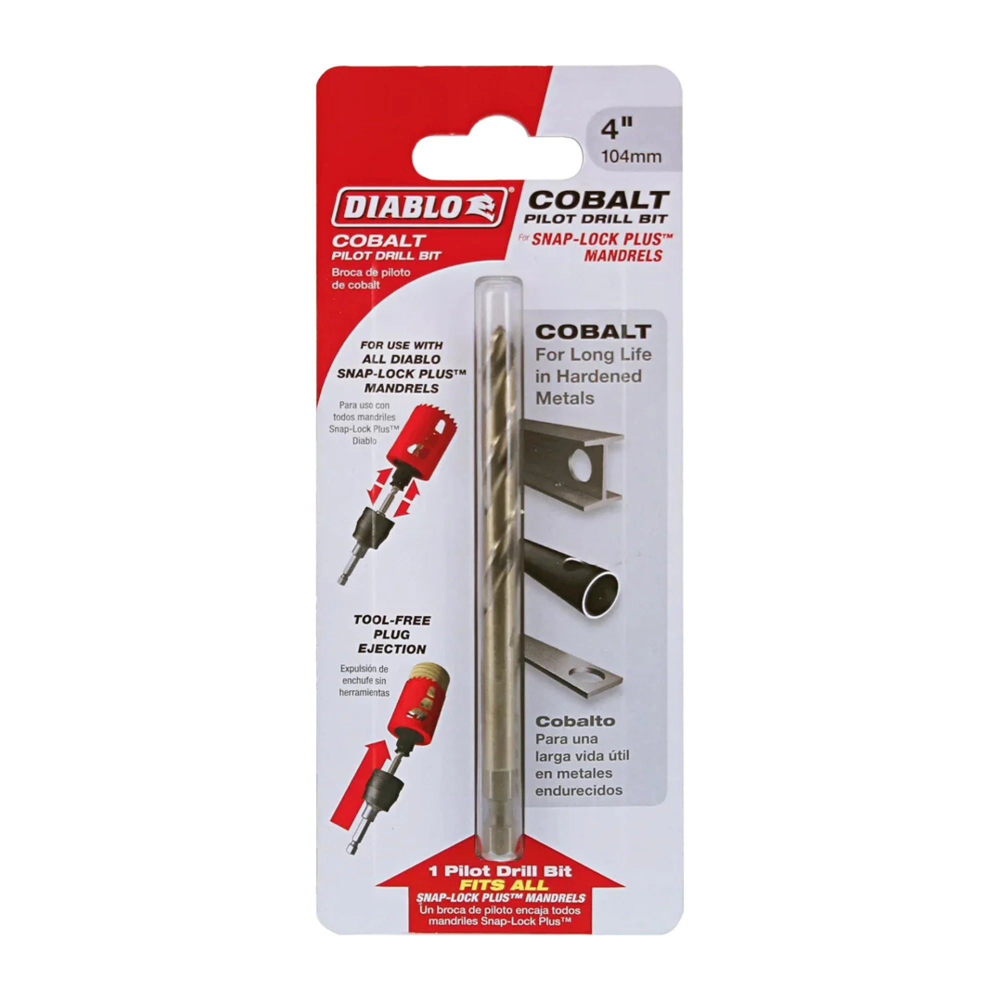Diablo DHS4BITCB, 4" Cobalt Bit for Hole Saw Mandrel - Image 2