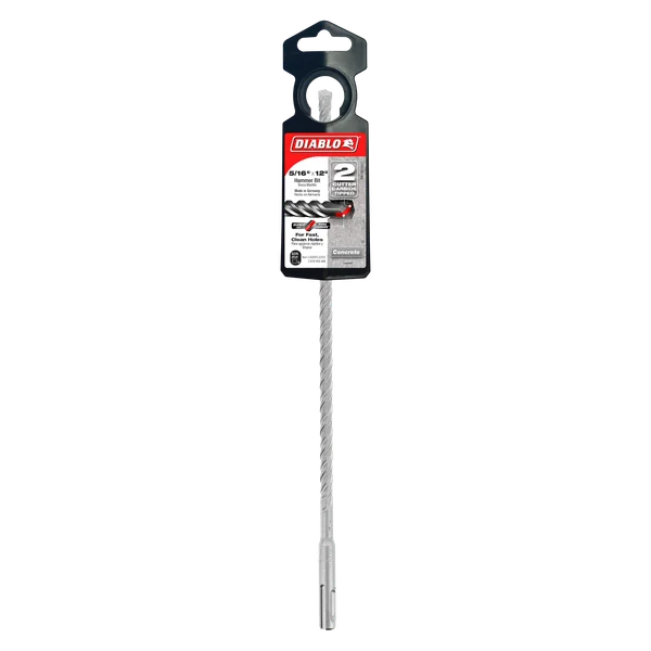 Diablo DMAPL2200, SDS-Plus 2-Cutter Carbide-Tipped Hammer Drill Bit 5/16" x 10" x 12" - Image 2