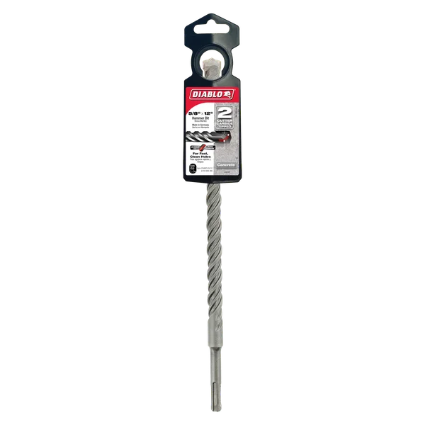 Diablo DMAPL2410, SDS-Plus 2-Cutter Carbide-Tipped Hammer Drill Bit 5/8" x 10" x 12" - Image 2