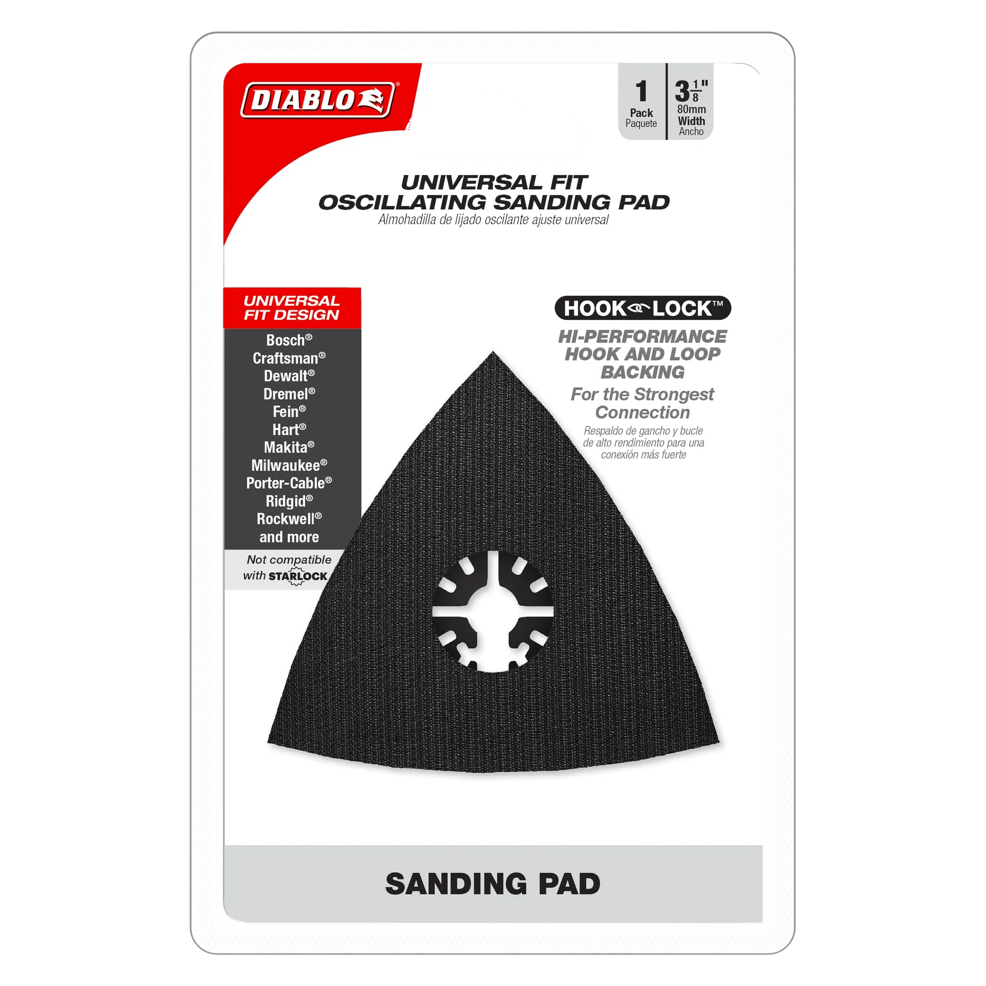 Diablo DOUSAND, 3-1/8" Universal Fit Oscillating Sanding Pad - Image 2