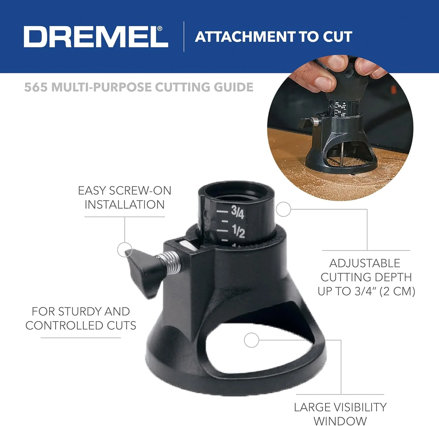 DREMEL 4300-5/40, High Performance Rotary Tool Kit with LED Light (5 Attachments, 40 Accessories) - Image 9