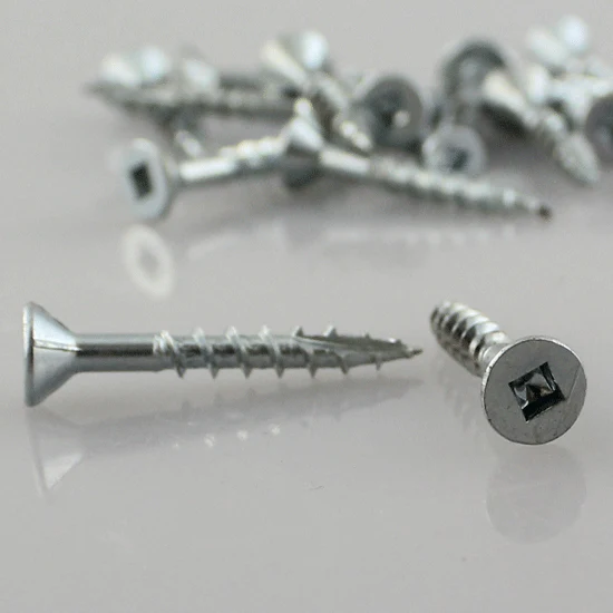 Eurofit 080112FH, #8 X1-1/2" Flat Head Screw #2 Square Type 17 (1000/Box)