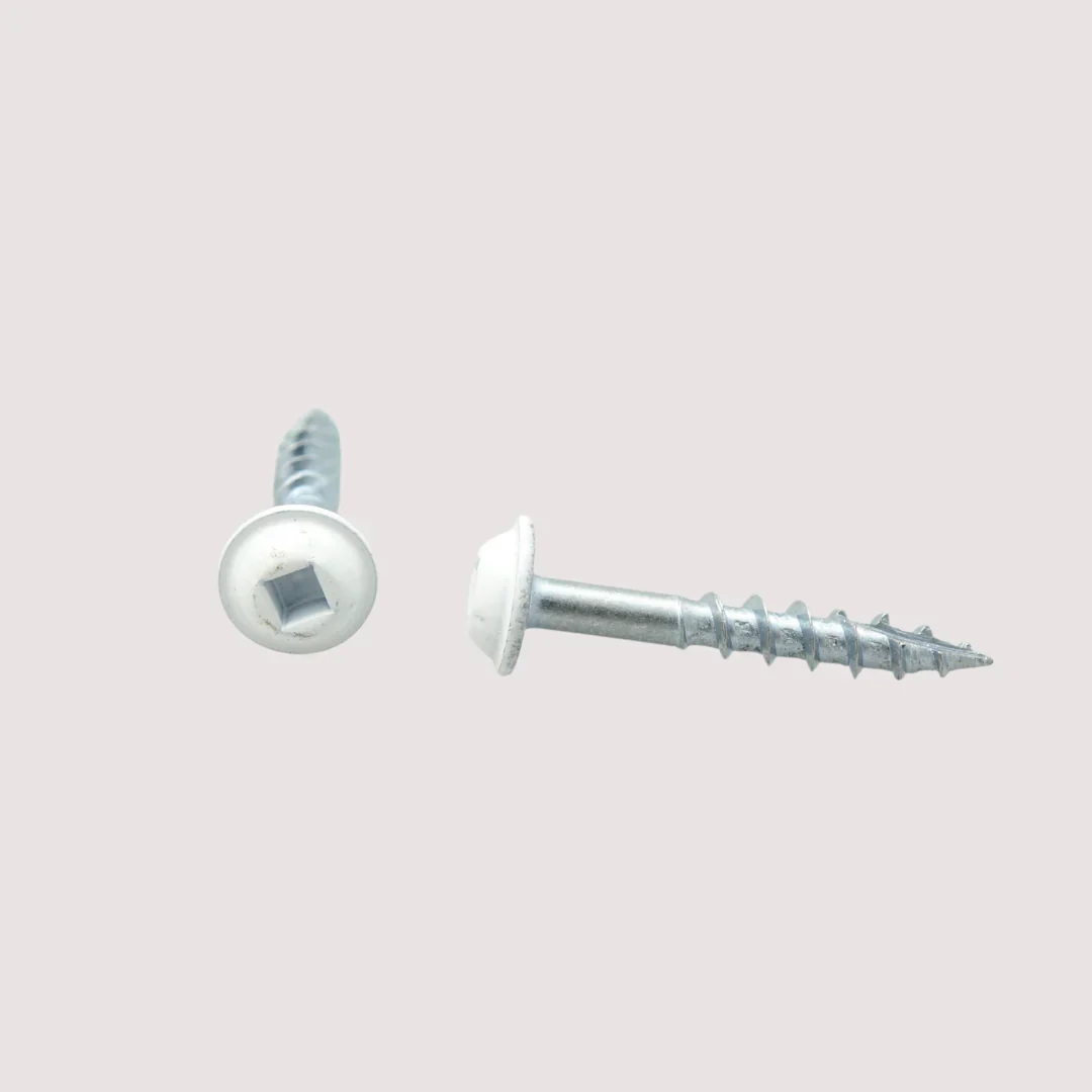 Eurofit 080118RWH9, #8 X 1-1/8 Round Washer Head Screw Type 17 White Head (1000/Box)