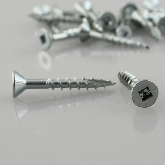 Eurofit 080212FH, #8 X2-1/2'' Flat Head Screw #2 Square, Type 17 (500/Box)