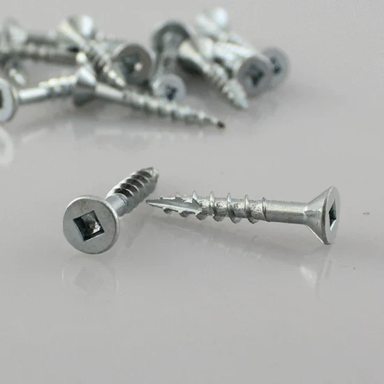 Eurofit 0802FH, #8 X 2" Flat Head Screw #2 Square, Type 17 (500/Box)