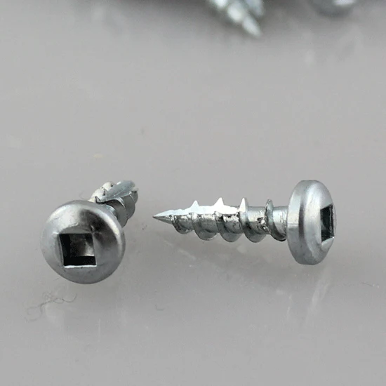 Eurofit 08058PH, #8 X 5/8" Pan Head Screw #2 Square Type 17 (1000/Box)