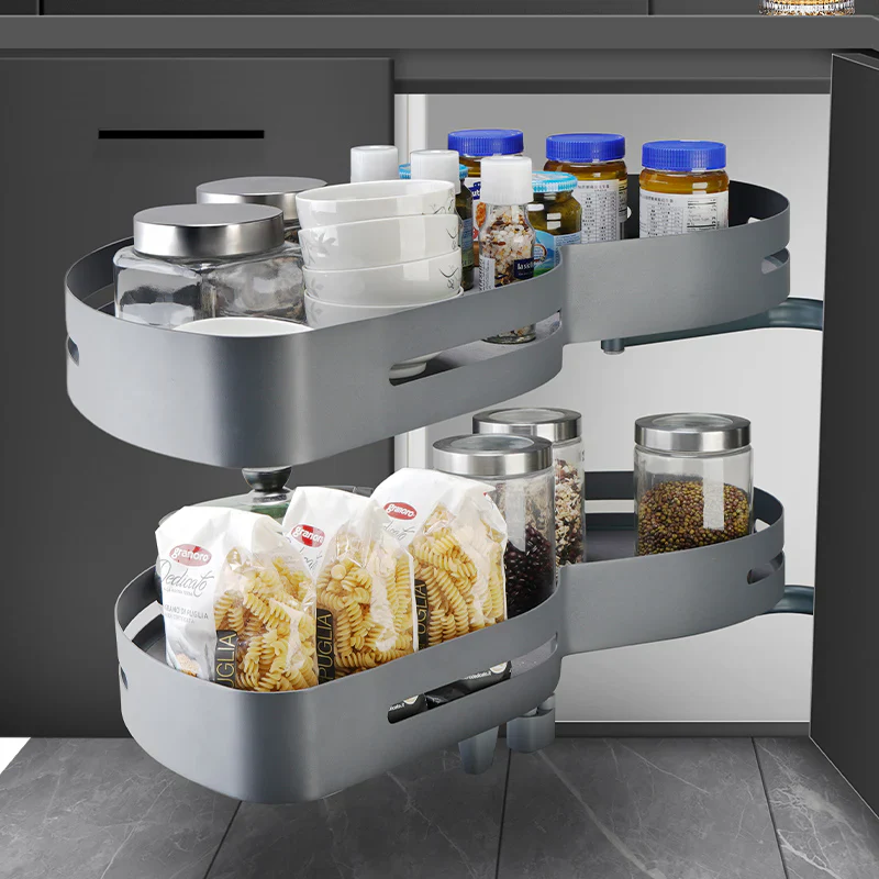 Eurofit WLM-004R, Peanut Shape Blind Corner (Right Swing in Grey Color) - Image 2