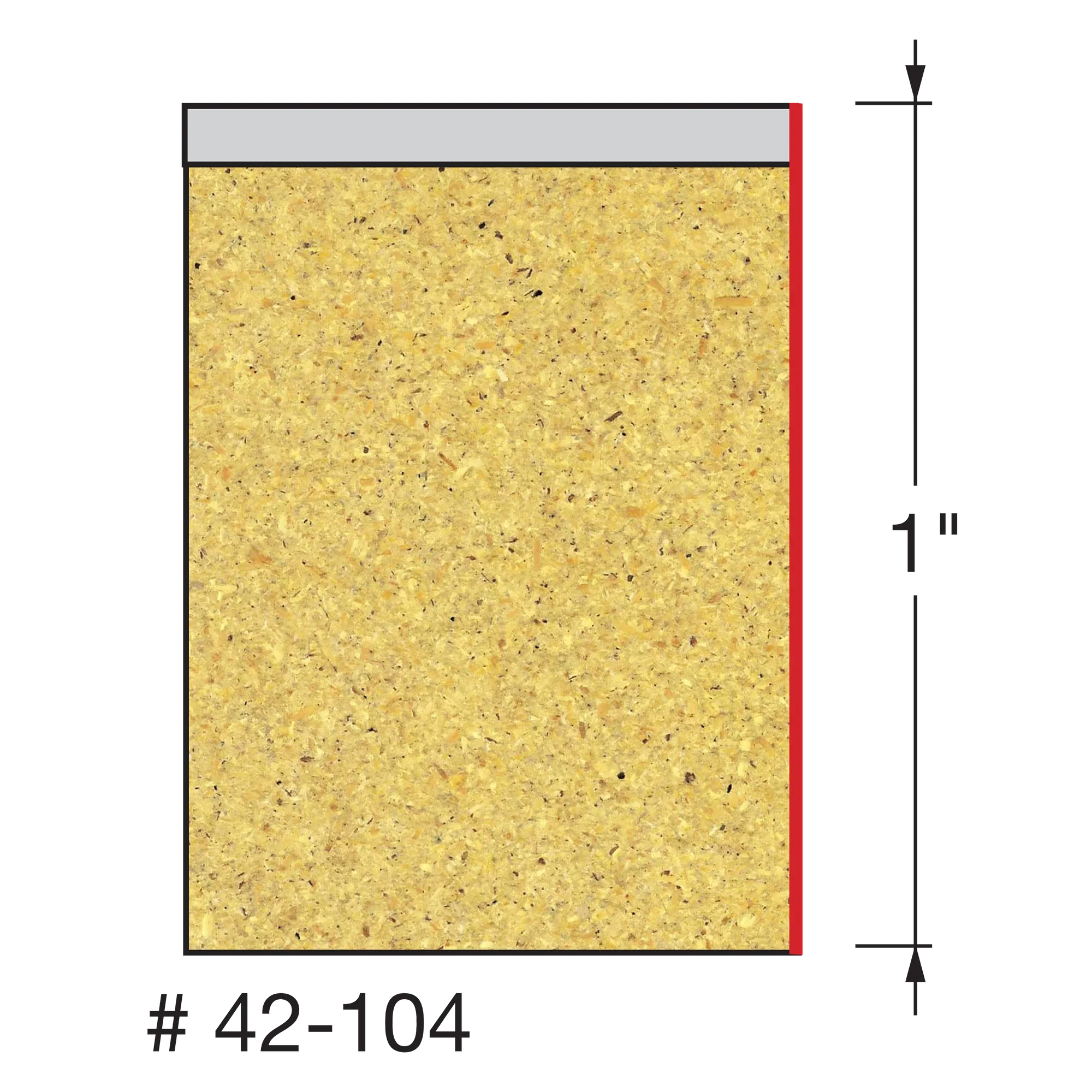 Freud 42-104, Carbide Router Bit - 1/2" x 1" Bottom Bearing Flush Trim Bit (1/4" Shank) - Image 2